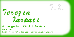 terezia karpati business card